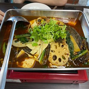 Chong Qing grilled fish at SHU Vegetarian 蔬方斋 - Ang Mo Kio  in Northeast Singapore