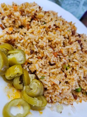 Sambal Fried Rice ~ 7/2/24 at SHU Vegetarian 蔬方斋 - Ang Mo Kio  in Northeast Singapore