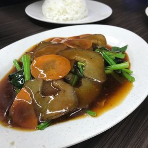 Veg sea cucumber at SHU Vegetarian 蔬方斋 - Ang Mo Kio  in Northeast Singapore