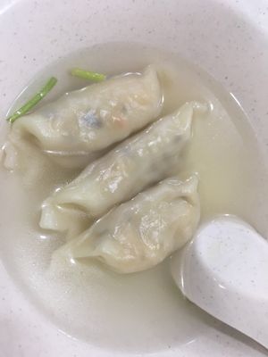 Dumpling soup ( comes with Wan Tan noodles)  at SHU Vegetarian 蔬方斋 - Ang Mo Kio  in Northeast Singapore