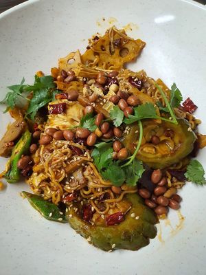 Mala Hot pot at SHU Vegetarian 蔬方斋 - Ang Mo Kio  in Northeast Singapore