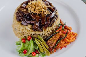 Nasi Tim at Teko Healthy Resto in Medan