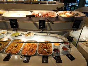 Food buffet at Tibits in South East London