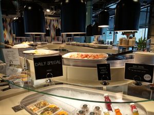 Food buffet at Tibits in South East London