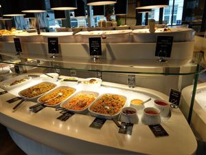 Food buffet at Tibits in South East London