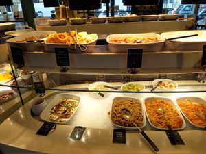 Food buffet at Tibits in South East London