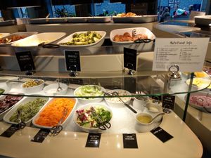 Food buffet at Tibits in South East London