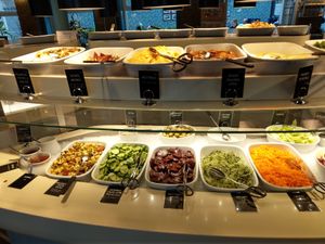 Food buffet at Tibits in South East London