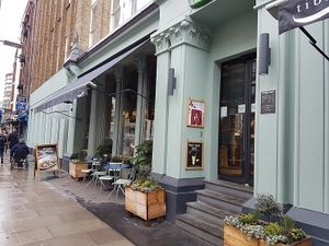 entrance at Tibits in South East London