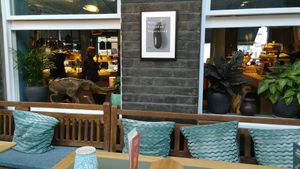 Outside at Tibits in South East London