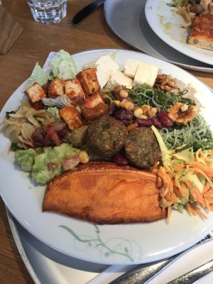 Pay by weight summer 2019 menu  at Tibits in South East London