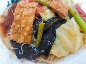 Mushroom and veggies at Vegetarian Centre 斋素食中心 in East Singapore