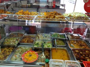 Quite a wide selection of dishes to go with rice/bee hoon at Fu Yuan 福缘素食 - Blk 86 Bedok North in East Singapore