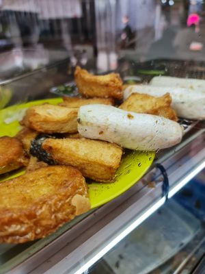 Fish cakes  ~ 27/11/21 at Xiang Mei Vegetarian in East Singapore