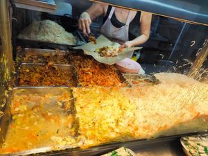 Bee hoon and dishes... at Meow Xiang Vegetarian  妙香斋素食 - Bedok in East Singapore