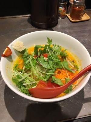 Vegan soba at Soranoiro in Tokyo