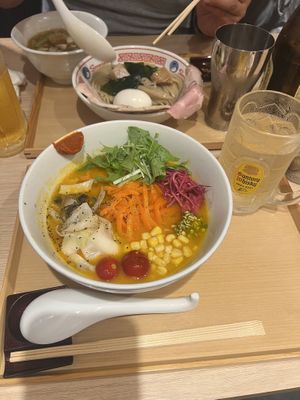 carrot ramen  at Soranoiro in Tokyo
