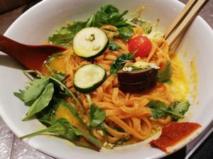 Vegan vege soba  at Soranoiro in Tokyo