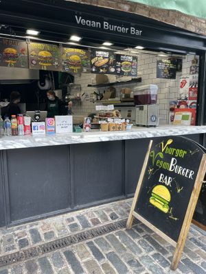 The stall at Vburger Camden in North West London
