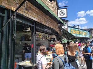 Stand at Vburger Camden in North West London