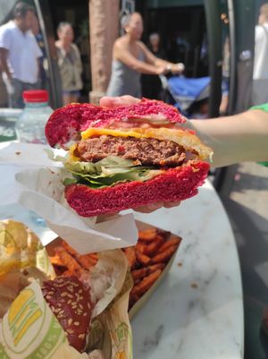 Beyond meat at Vburger Camden in North West London