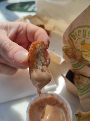 'chicken nuggets' at Vburger Camden in North West London