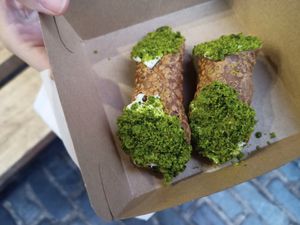 Cannoli at Vburger Camden in North West London