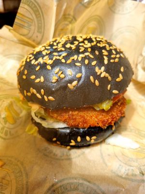 Seitan Schnitzel at Vburger Camden in North West London