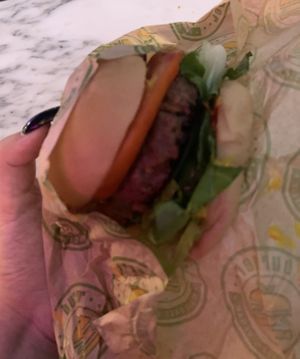 GF beyond burger  at Vburger Camden in North West London