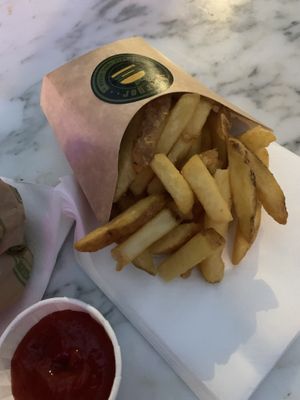 Gf fries  at Vburger Camden in North West London