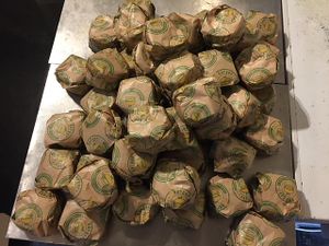mini vburgers order  at Vburger Camden in North West London