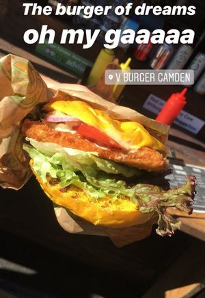 One of the best vegan burgers in London at Vburger Camden in North West London