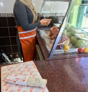 Wrap finished :-p at Cigköftem - Zwart Janstraat  in Rotterdam