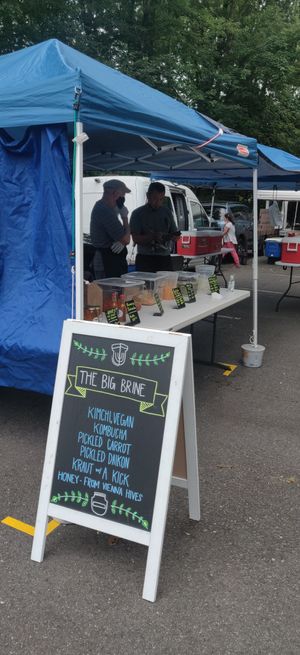 Vegan kraut at McLean Farmers Market in Mclean