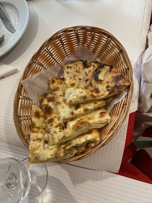Vegan cheese mushroom naan  at Sanskar Nepal in Lisbon