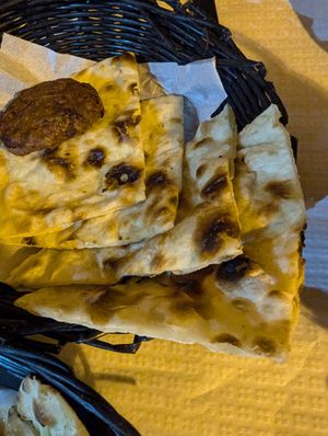 Naan at Sanskar Nepal in Lisbon