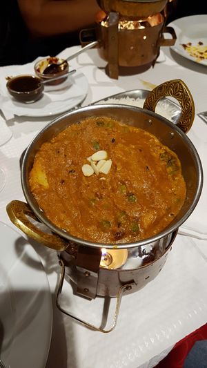 Vegan chicken massala at Sanskar Nepal in Lisbon