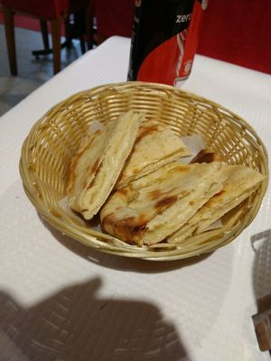 Vegan cheese naan would pick for last meal on earth at Sanskar Nepal in Lisbon