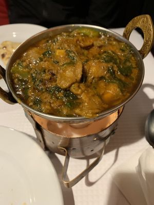 Saag mushroom at Sanskar Nepal in Lisbon