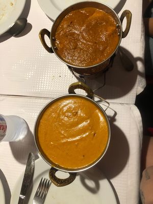 Vegetable malai kofta (IN CRE DI BLE!!) and vegan chicken masala (good but not as much)!  at Sanskar Nepal in Lisbon
