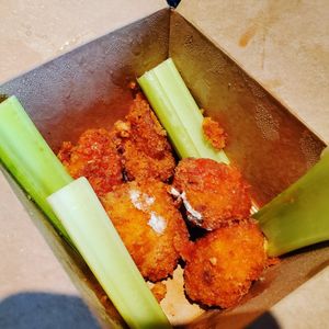 Spicy Buffalo Cauliflower at enVegan in Morrow