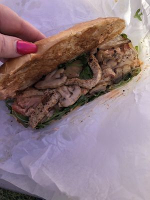 Grilled chik’n at enVegan in Morrow