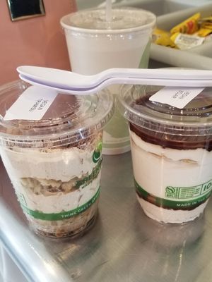 Awesome dessert cups at enVegan in Morrow