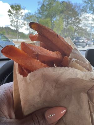Sweet potato fries  at enVegan in Morrow
