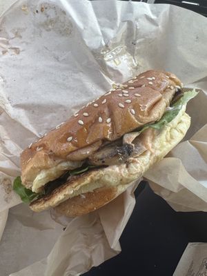 Fried Chicken Sandwich  at enVegan in Morrow