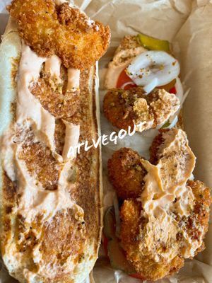 “Shrimp” po boy   at enVegan in Morrow