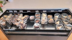 So many types of cake at enVegan in Morrow