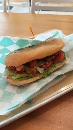 Shrmp Po Boy at enVegan in Morrow