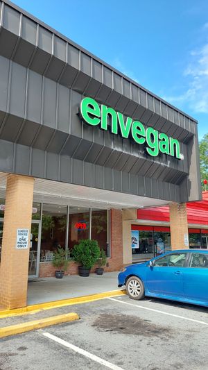 Outside at enVegan in Morrow