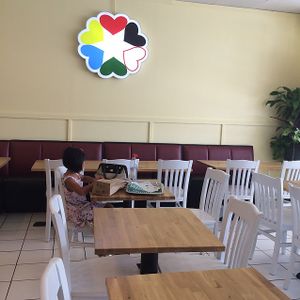 inside at enVegan in Morrow